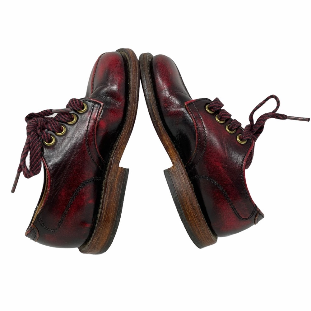Vintage FALKNER'S All Leather Tie Shoes Reddish Black size 151/2D(infant) - Picture 5 of 8